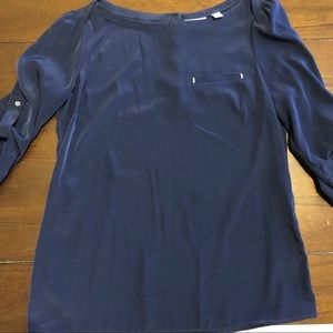 EUC navy blue blouse